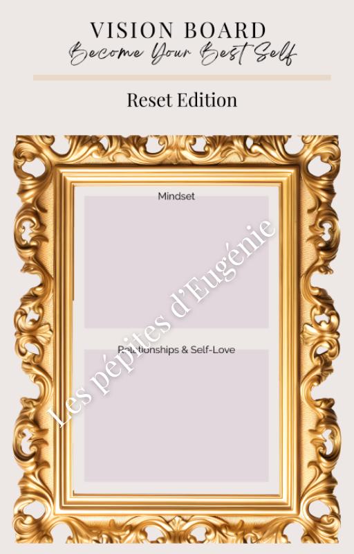 Vision Board Bundle – Pink, Gold & Champagne | New Era - Aesthetic Templates + Free Minimalist Sheet