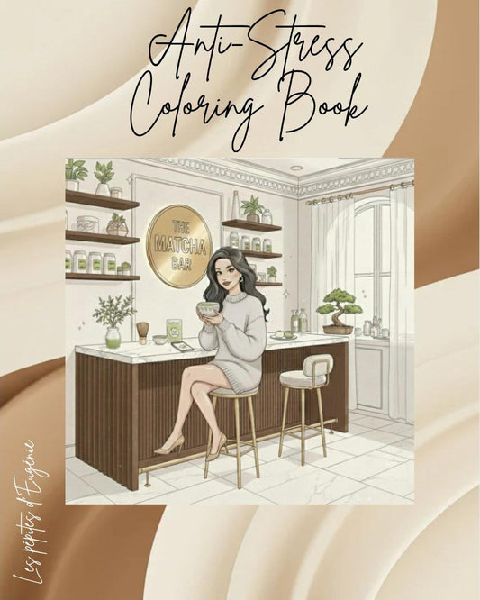 Clean Girl Coloring Book | 12 Feminine Mood Pages | Aesthetic Printable Coloring for Women | Stress-Relief Art PDF