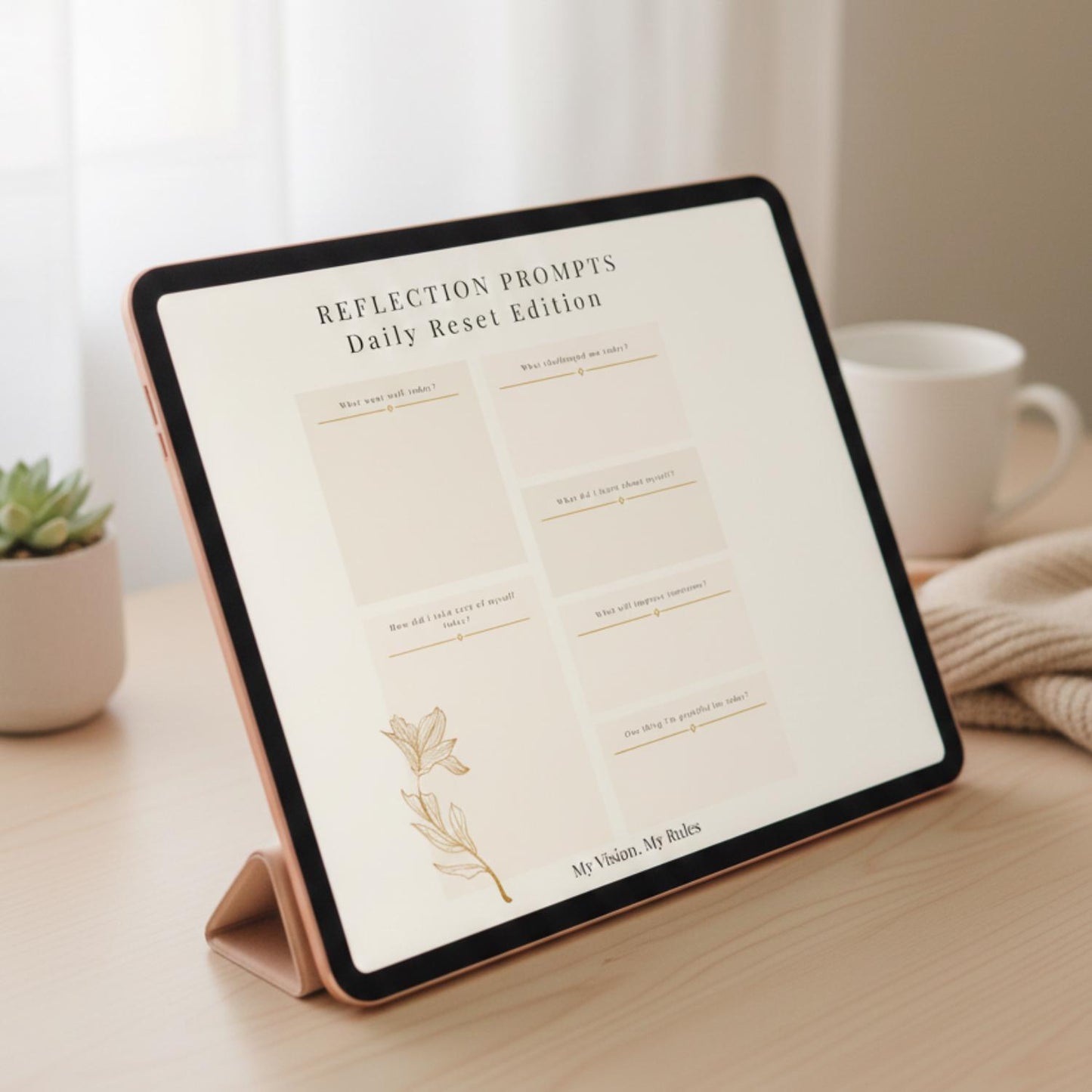 January Reset Planner 2026 – Digital Reset & Goal Setting Planner | Clean Girl Aesthetic