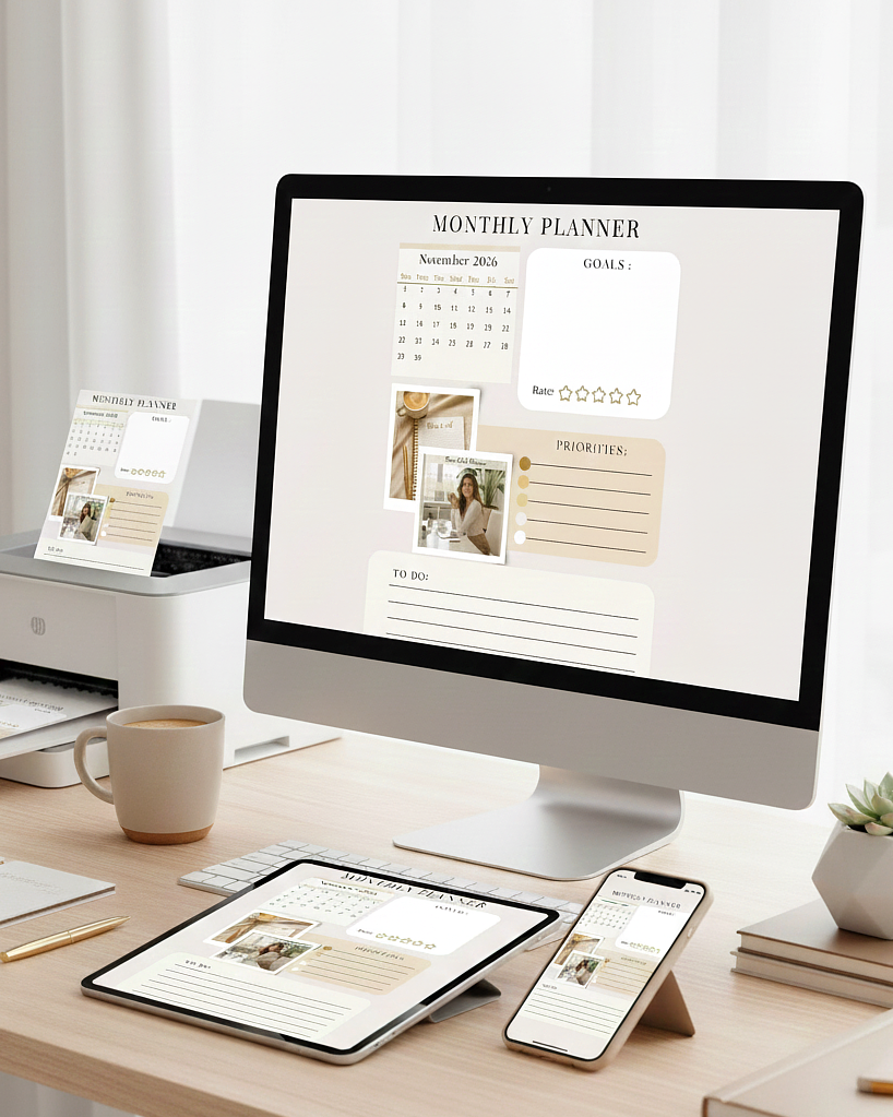 The Elevated Life Planner — Your Blueprint for Clarity & Growth ✨+80 pages