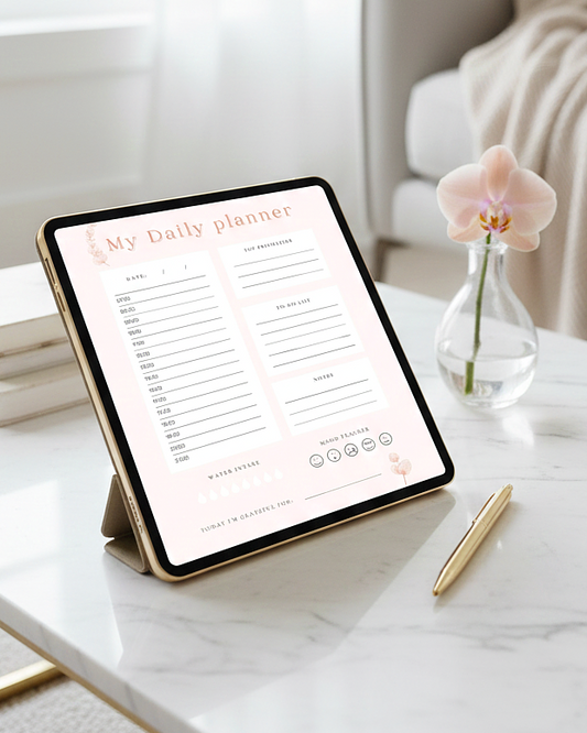 Daily Planner Printable – Pink Edition