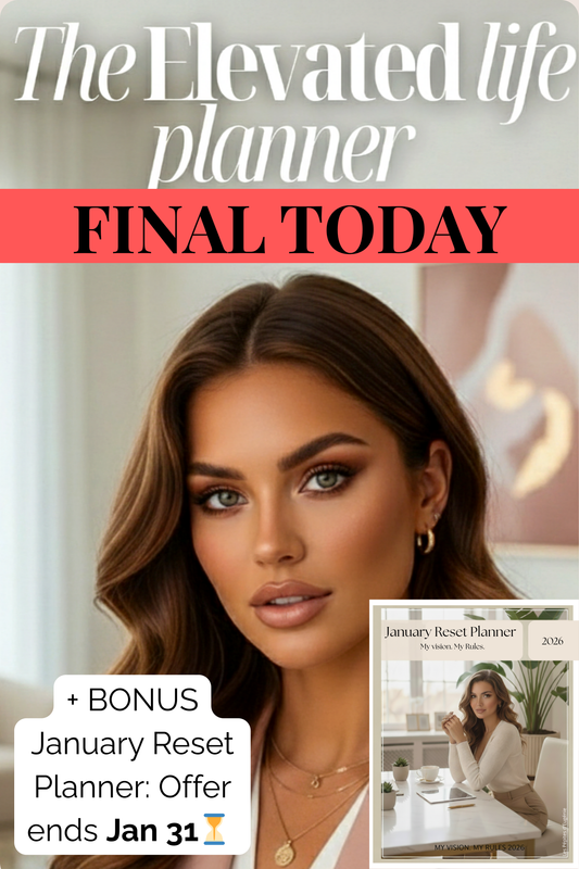 The Elevated Life Planner — Your Blueprint for Clarity & Growth ✨+80 pages