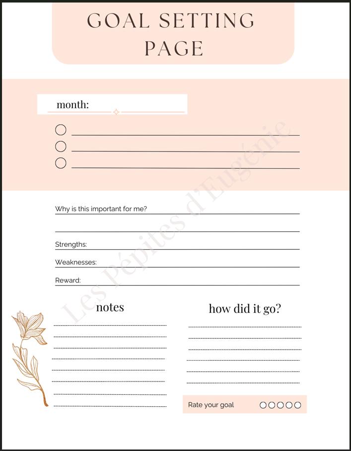 Goal Setting Bundle • New Era Planner Kit • Daily Planner + Habit Tracker + Goal Pages • Productivity Printable • Soft Aesthetic