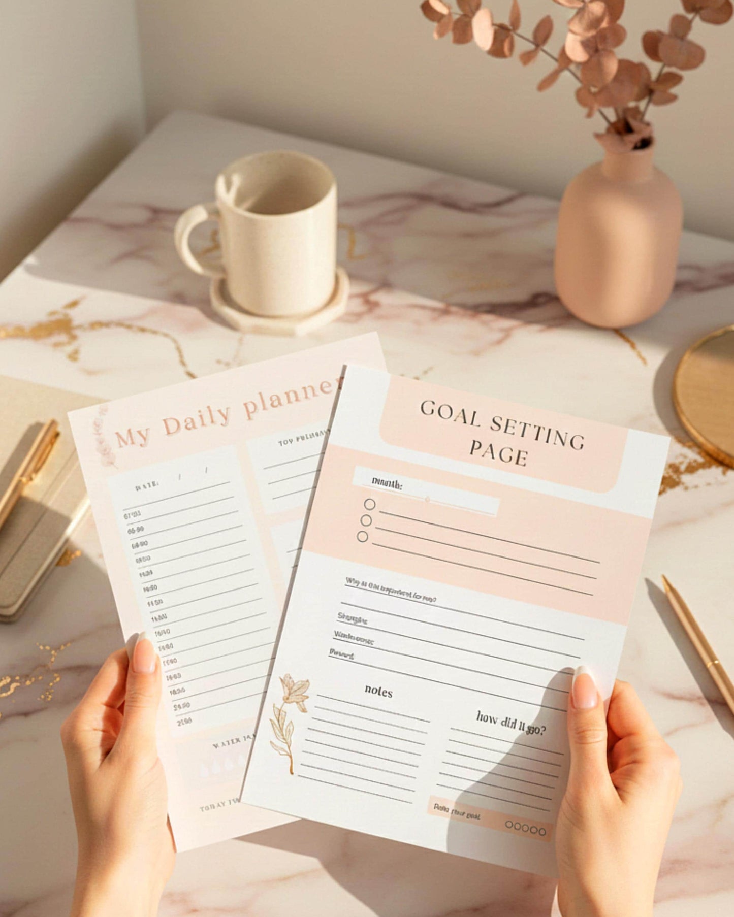 The Ultimate Planner 2026 - Aesthetic Digital Weekly & Monthly Planner (65 Pages)