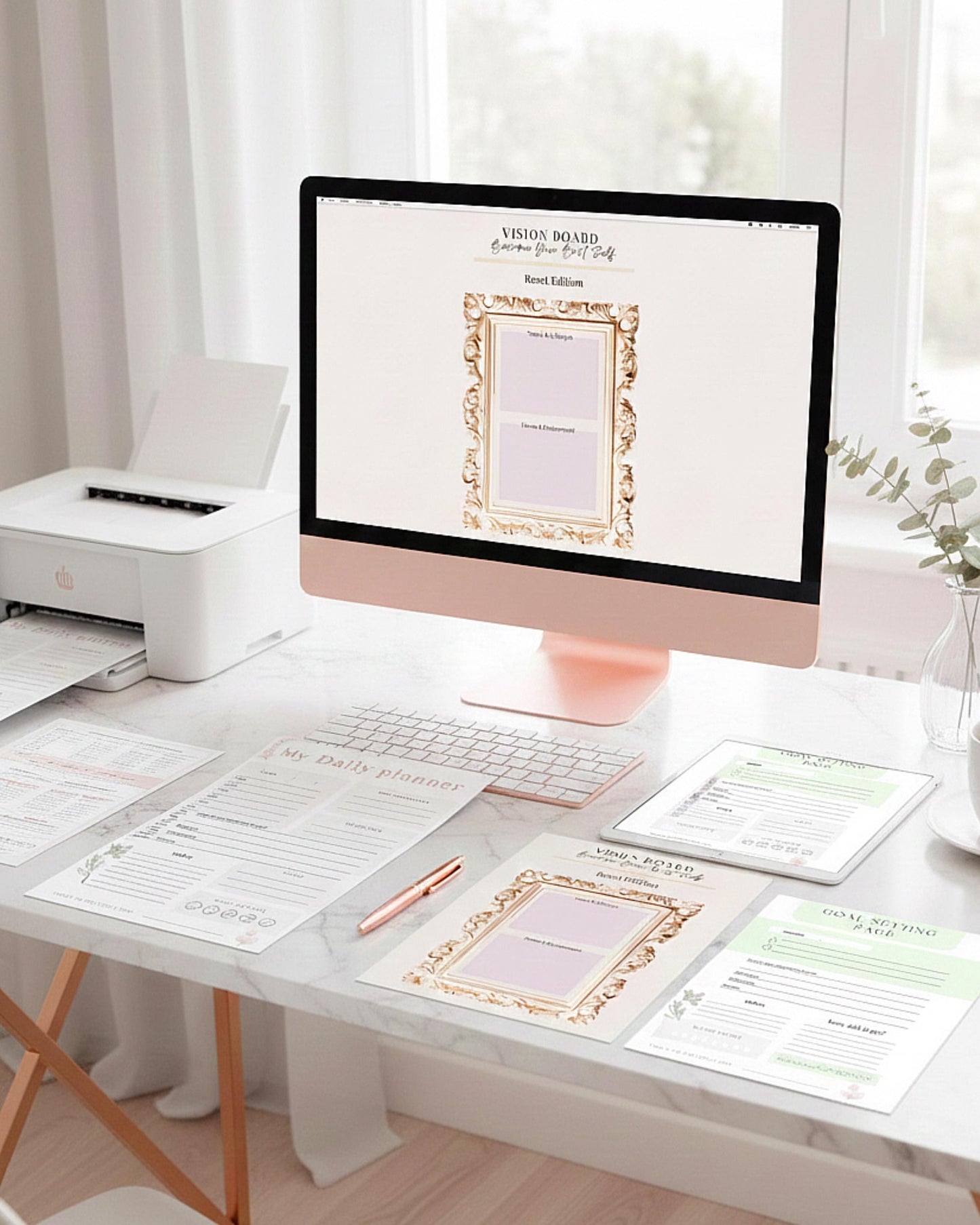 The Ultimate Planner 2026 - Aesthetic Digital Weekly & Monthly Planner (65 Pages)