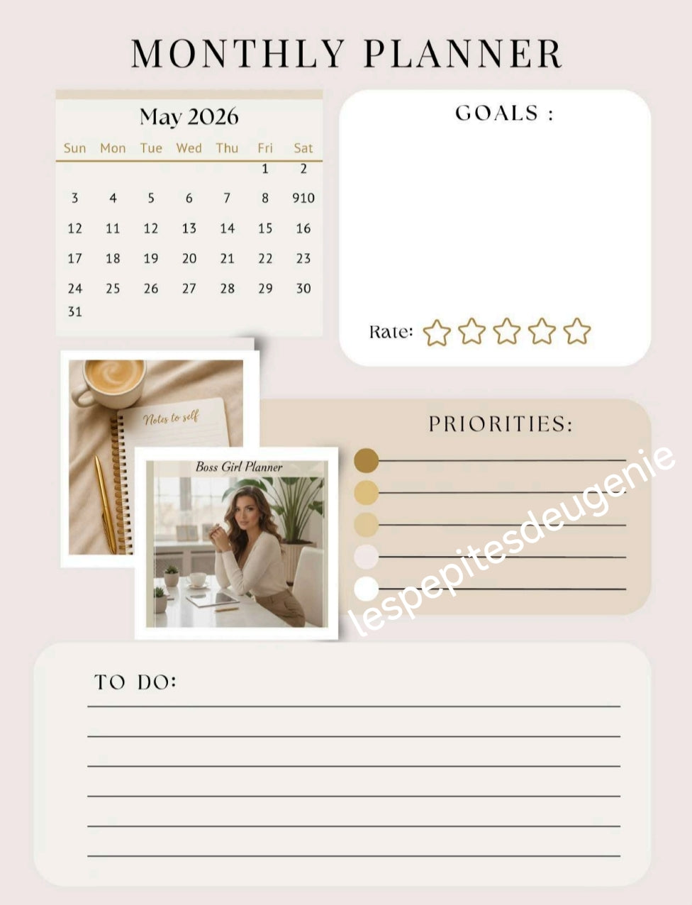 The Elevated Life Planner — Your Blueprint for Clarity & Growth ✨+80 pages